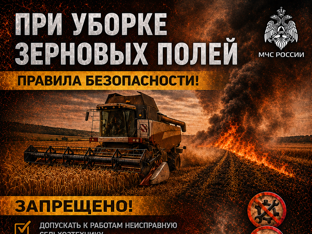 Сжигание сухой травы.